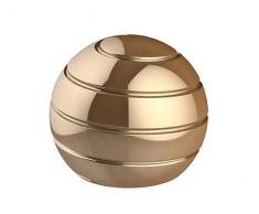 CaLeQi Desktop Transfer Transfer Gyro Alliage daluminium Kinetic Bureau Jouet Soulagement du Stress Bureau Exécutif Gadgets Balle en métal Démontage Complet Rotary Decompression Toy-Small