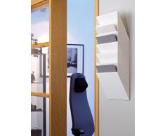 Durable 1709785 Flexiboxx Présentoir Mural 6 Cases Format A4 Paysage Coloris Blanc