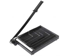 Voluker Massicot A4 Coupe Papier 12 Feuilles 30,5cm Pour Office Bureau, Noir