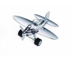 Troika Aeroplane Desk Tidy Accessoire de Bureau en forme d'Avion Presse-papier avec Aimant pour trombones