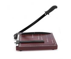Schildeng Massicot A4 Papier Rogneuse en Titane avec Sécurité Automatique pour Découper des Photos Ou des Étiquettes, Manuel De Bureau