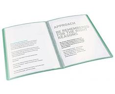 Esselte Reliure Protège-Documents avec 40 Pochettes, Vert, A4, ColourIce, 626228