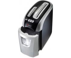 Rexel Prostyle+ Destructeur de Documents Manuel Coupe Croisée, 12 Feuilles, Pour Petits Bureaux ou Usage Domestique, Corbeille Amovible 20L, Argent, 2102563EU
