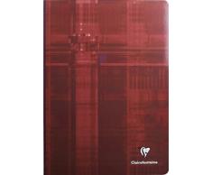 Clairefontaine - 1 Cahier reliure brochure - 21 x 29,7 cm - Grands carreaux - 192 pages - couleurs Assortis