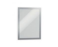 Durable 40730 Cadre Affichage Duraframe Pochette Adhésive A4 Plastique Gris