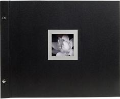 Exacompta - Réf. 16944E - Album Photos à Vis Rechargeable Ceremony - 40 Pages Noires - 160 Photos - 37 x 29 cm - Noir