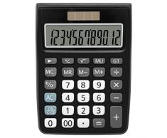 Calculatrice, Helect Fonction Standard Calculateur de Bureau - Noir