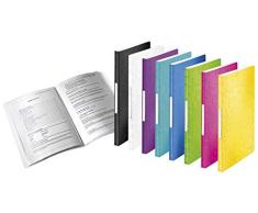 Leitz Reliure Protège-Documents A4, 40 Pochettes, Capacité 80 Feuilles, Pochettes Transparentes, Jaune, WOW, 46320016