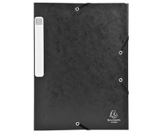 Exacompta - Réf. 18516H - Boîte de classement Cartobox pour cartes, dos 25 mm, A4 - Noir