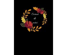 Carnet de Notes Fantaisie A4: Cahier Grand Format, 110 pages, Couverture Souple Et Mate, Noir
