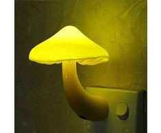 SuperglockT Prise EU LED veilleuse mignon forme champignon chambre chambre chambre chambre chambre chambre lampe dambiance veilleuse LED économie dénergie