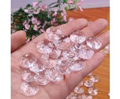 Crystal Bead Garland 1 m de cristal de diamant acrylique perles chaîne pour rideaux de lustre pour portes décoration accessoires de décoration de mariage Accessoires de décoration de lustre rideau