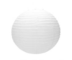 ACAMPTAR 1 X Abat-Jour De Lanterne en Papier Japonais Chinois pour Mariage De FêTe,50cm (20 Pouces) Blanc CrèMe