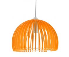 Sharplace Lustre Suspension Demi-circulaire Abat-jour Moderne Pendentif Décor pour Chambre Salle de Lecture - Orange
