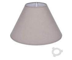 Paris Prix - Abat-jour Coniquecherpa 20cm Taupe