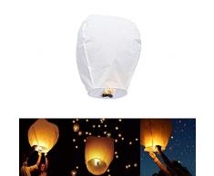 Uyuke Lanternes Chinoises Lanternes Volantes en Papier Lanternes biodégradables en Papier résistant au feu Lanternes Chinoises pour la Protection de lenvironnement