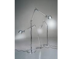 Artemide Lampe de Sol Tolomeo Lettura en Aluminium L 96 H max 167 cm