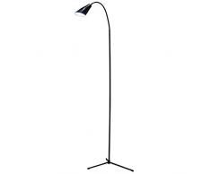 Glighone Lampadaire 16 Led sur Pied Lampe de Sol Moderne 6 W avec 2 Couleurs de Lumière Réglable 2 Modes de Luminance Trépied USB Connexion Pour Chambre Bureau Salon Chevet