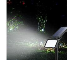 LED Solaire Projecteur,Extérieur Solaire de Jardin Spot Lampe Solaire 48 LED lumière de Nuit sans Fil pour Noël, Jardin, Escalier Exterieur, Cour, Clôture, Patio (1 PCS)