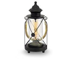 Eglo ILA1292511 Lanterne, Métal, Gris, 14cm X 14cm