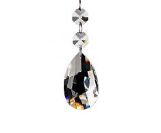 Fushing 20pcs crystal lustre lustre prismes pendentifs pièces perles