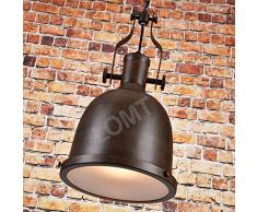 Farmhouse Big Bell industrielle Pendentif lumière à suspendre Chaînes lampe de plafond rustique