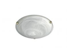 Massive 707480231 Plafonnier E27 Gris Métal, Verre