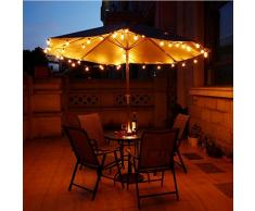 10M Guirlande Lumineuse Raccordable à 30 Ampoules Blanc Chaud, CroLED Décoration Guinguette Extérieur Intérieur chambre, patio, terrasse,déco boule lumineux pas de chaleur / Ultra Basse Consommation