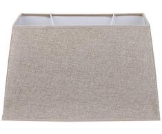 Better & Best 35X20 Abat-jour en lin, rectangulaire, 35 x 20 cm, couleur grise, dimensions inférieures : 34 x 19 ; supérieur : 28,5 x 15 ; hauteur : 21 cm, CAMEL