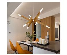 Moderne Minimaliste Lustre En Bois Massif Western Restaurant Creative Pendentif Lumière Home Salon Plafond Éclairage Hôtel Décoration