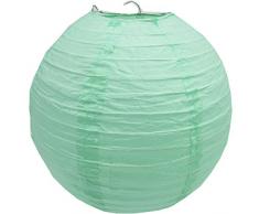 Décoration de fête en papier de soie pompons en nid dabeille lanternes fanatiques de mariage fête danniversaire 40 cm lanterne menthe