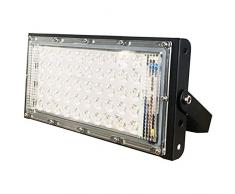 Iycorish Projecteur Led Lampe de Projection étanche Extérieure 50 W Réflecteur Mural Ip 65 éclairage Projecteur Garden Square Peut être épissé
