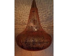 Pett Plafonner Marocan Fat à La Man Avec Verre, Lanterne Suspendue Marocane, Lustre