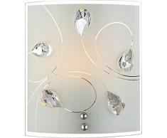 Globo 40414-1W Alivia Applique murale E27 Nickel mat 60Â W