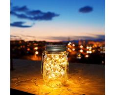 30 LED Lanterne Solaire Exterieur,Mason Bocaux Solaire, Solaires,Eclairage Jardin Solaire (1 pièce)