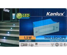 Kanlux Spot LED encastré pour escalier/marches Convient pour l'extérieur (IP54) Blanc 230 V