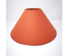 Abat-jour conique en tissu pour lampe de table Abat-jour en tissu Orange Ø 38 cm
