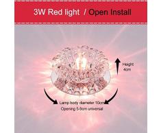 Spots muraux Spot Plafonnier spots de plafond Downlight Crystal Bedroom Living Room Ceiling Light Recessed Spotligh Led 3W Ceiling Light Fixture Lighting Chandelier Spot Ceiling +Light-07