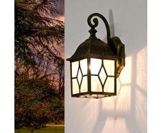 «transformation» maritime applique extérieure lanterne hauswandleuchte noir/doré