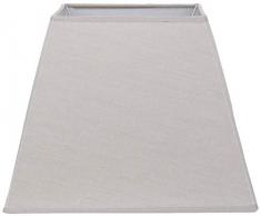 Better & Best Abat-jour carré en lin, 30,5 cm, couleur taupe, dimensions inférieures : 29,5 x 29,5 cm supérieur : 17,5 x 17,5 cm, hauteur : 23 cm,