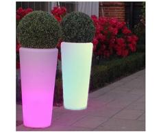La Vida en Led Pot de fleurs lumineux LED RVB rechargeable