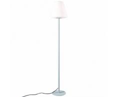 QAZQA Moderne Lampadaire Virginia pour extérieur pour extérieur, Metal, Plastique, Aluminium, Rond, Oblongue / Compatible pour LED E27 Max. 1 x 40 Watt