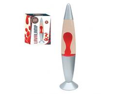 Global Gizmos 47730 à petit culot à vis E14 25 W Global Gizmos 16 "- Lampe Lava Liquide clair, Rouge, Argent