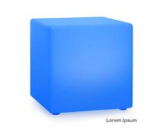 blumfeldt Shinecube XL - Cube Lumineux décoratif, 40 x 40 x 40 cm, intérieur et extérieur,éclairage LED 16 Couleurs intégré, 4 Modes,télécommande, sans Fil, étanche grâce à IP68, Multicolore