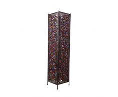 7 Grand Fer marocain Lampadaire élégant Cutwork Jeweled étage avec lumière colorée perles de verre organique * 2,120x27cm E14 LD1231