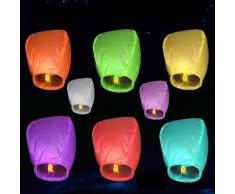 10Pcs multi-couleurs Sky Lanternes chinoises volants souhaits Lumières pour souhaits Wedding Party Charistmas