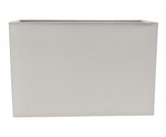Abat-jour rectangulaire en tissu de lin gris clair et contemporain par Happy Homewares
