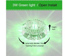 Spots muraux Spot Plafonnier spots de plafond Downlight Crystal Bedroom Living Room Ceiling Light Recessed Spotligh Led 3W Ceiling Light Fixture Lighting Chandelier Spot Ceiling +Light-11