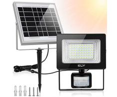 Projecteur LED Solaire Avec Détecteur, CLY Projecteur Solaire à led Détecteur, 6500K, 60 LED Lampe Solaire exterieur Avec Détecteur de Mouvement, Spot Solaire Exterieur