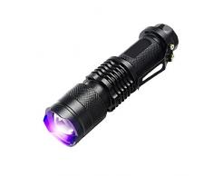 Barbare Lumière ultraviolette LED Lampe de poche Lumière noire 395 nM Lumière d'inspection Lampe de poche